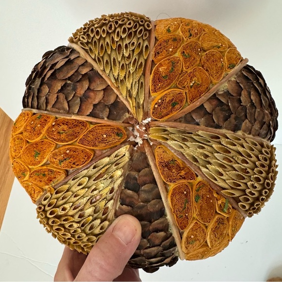 Set of 2 Decorative Pumpkins for Fall & Thanksgiving Tabletop Centerpiece Decor - Picture 4 of 16